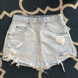 Carmar jean skirt